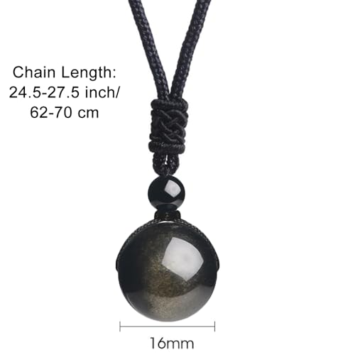 Anjiucc Natural Gemstone Healing Crystals Necklace, Adjustable Chakra Beads Pendant for Women Men, Protection, Energy Balance - color: 3pcs set 3