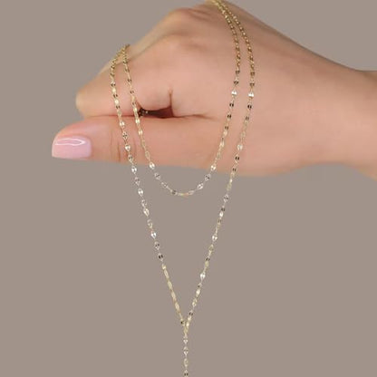 Dcfywl731 Minimal Dainty Gold Plated Dangle Earrings Layered Bar Pendant Neckalce Gold Long Y-Necklace Gold Earrings and Necklaces Set Delicate Lariat Chain Jewelry for Women - color: K6