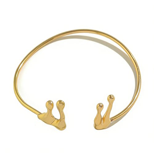 Gold Coil Arm Cuff for Women,Upper Cuff Bracelet Armlet Minimalist Armband Bangle Liquid Lava Chain Open Bangle bracelets for Women - style: Lava Droplet - Gold