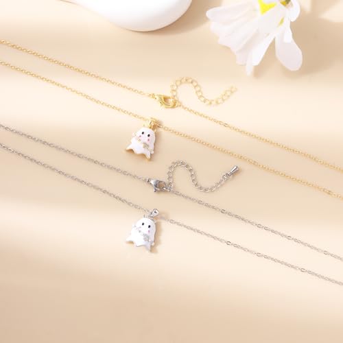 RZKING Silvery Necklace for Women, Gifts for Friend Mom Daughter Teacher - style: Ghost