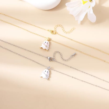 RZKING Silvery Necklace for Women, Gifts for Friend Mom Daughter Teacher - style: Ghost