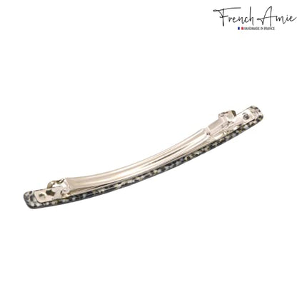 French Amie Long and Thin Opera Large 4 Inch Hair Clip Barrette | Handmade Automatic For Girls Women Teens Adults Everyday Style - color: Opera
