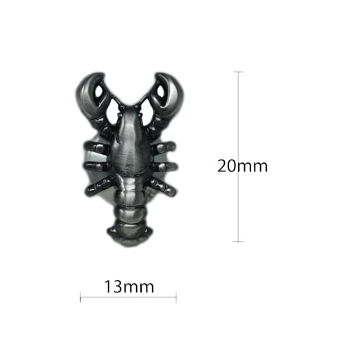 Men’s Tie Tack Tie Pin with Chain – Classic Lapel Pin Accessory for Dress Shirts, Suits & Formal Wear - style: Lobster