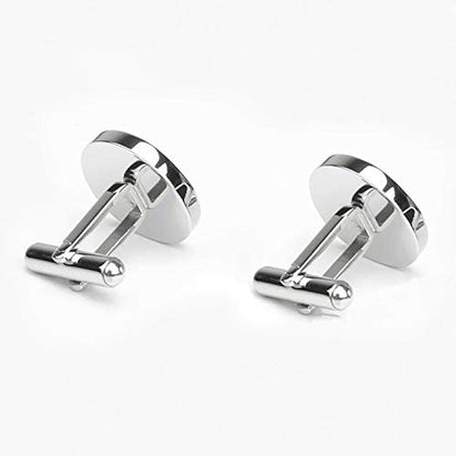 Kooer Personalized Men's Wedding Cufflinks, Custom Father Of The Bride Cuff Links Jewelry Gift For Men Him Groom Groomsman - style: Father of groom