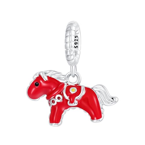 925 Sterling Silver Charms fits Bracelets and Necklace Pendant Bead Charms Jewelry Gift for Women Family Friends - style: Horse Charm