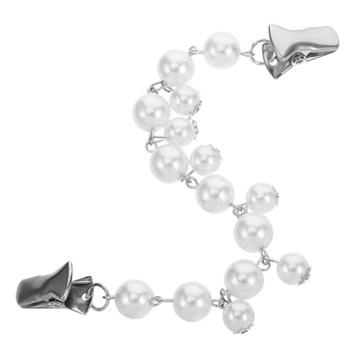 Vintage Pearl Sweater Clips for Women, Comfortable and Easy to Wear Alloy Brooch Pins, Elegant Retro-inspired Cardigan Collar Clasp for Autumn and Winter