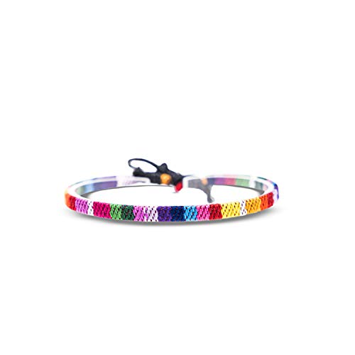Made by Nami Surfer Anklet for Men and Women Waterproof and Adjustable Surfer Ankle Bracelet String Ankle Bracelet Beach Accessory for Ethnic Hippie Style - color: Rainbow