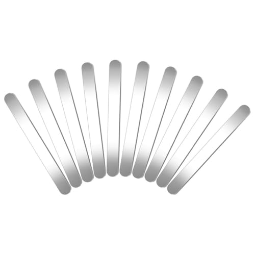 Operitacx 10pcs Stainless Steel Bracelet Blanks Core for Diy Leather Bracelet Making Silver Charm Spacers - size: 10pcs-10mm