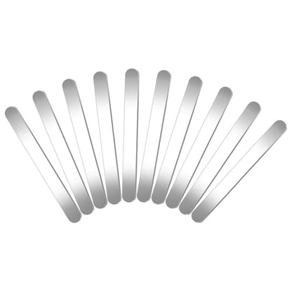 Operitacx 10pcs Stainless Steel Bracelet Blanks Core for Diy Leather Bracelet Making Silver Charm Spacers - size: 10pcs-10mm