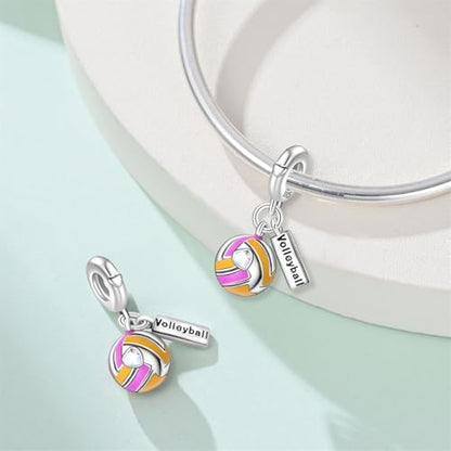 LNQOBU 925 Sterling Silver Charms for Bracelets Dangle Pendant fit Pandora Bracelets or Necklaces Jewelry Woman Gift Beads Charm (With one Spacer Beads) - style: Charms Bead 1661