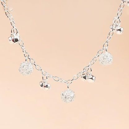 925 Sterling Silver Plated Heart Charm Bracelet for Women - Dainty Chain Love Gift Idea - style: Style9