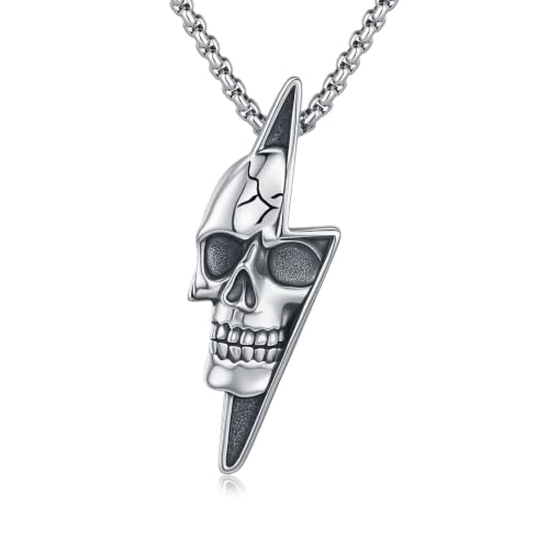 Skull Necklace for Men Women Gothic Skull Necklace for Men Women - style: Skull necklace#3