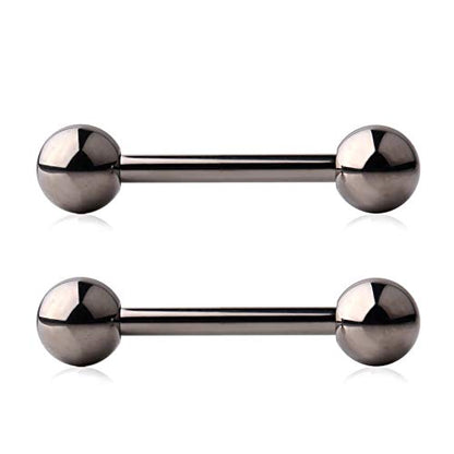 Grade 23 Titanium Externally Threaded Nipple Piercing Jewelry Barbell Ring Tongue Rings Nipple Straight Body Piercing Jewelry for Women Men 14G 16G 12mm 14mm 16mm 19mm - style: 16GA - 5/8" (16mm)