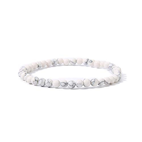 4MM Mini Gemstone Energy Bracelets Tiny Bracelet Natural Stone Statement Bracelet Charm Beaded Couples Bracelets