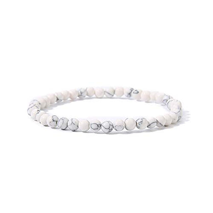 4MM Mini Gemstone Energy Bracelets Tiny Bracelet Natural Stone Statement Bracelet Charm Beaded Couples Bracelets
