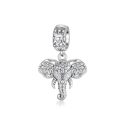 Bible Family Mom Wife Love Heart Dangle Charm 925 Sterling Silver Charms fits Bracelets and Necklace Pendant Bead Charms Jewelry Present for Women Family Friends - style: Elephant Dangle Charm