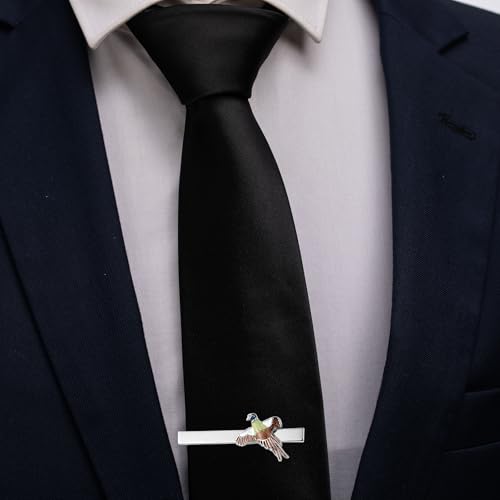 HAWSON Tie Clips for Men Unique,Fun Animal/Musical/Nautical Tie Clip,Novelty Personalized Mens Tie Bar,Accessories Business Wedding Gifts - style: Flying Bird