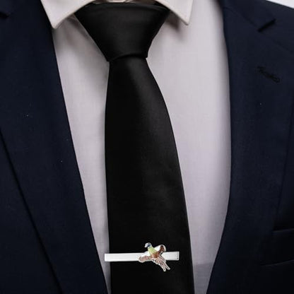 HAWSON Tie Clips for Men Unique,Fun Animal/Musical/Nautical Tie Clip,Novelty Personalized Mens Tie Bar,Accessories Business Wedding Gifts - style: Flying Bird