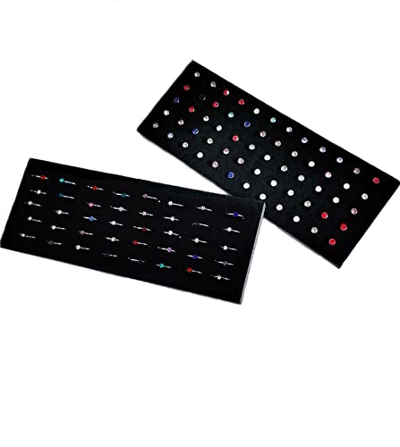 100Pcs Bone Nose Studs Stainless Steel Multicolor Cubic Zirconia Nose Rings Stud Hoop Tragus Cartilage Nose Ring Labret Nose Piercing Pin Jewelry for Women Men 1.5mm 2mm 2.5mm 20G 22G - style: I:60Pcs 2.5mm CZ+40Pcs 8mm Nose hoop