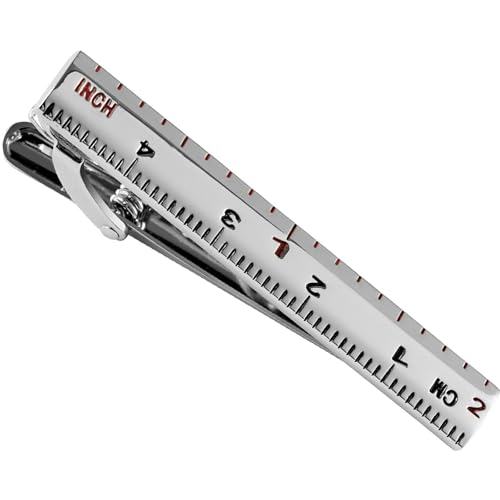 HAWSON Various Tie Clips for Men Unique, Funny Novelty Mens Tie Bar, Personalized Tie Pins for Men, Theme Wedding Party Gifts - style: Ruler