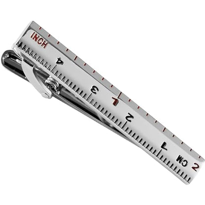 HAWSON Various Tie Clips for Men Unique, Funny Novelty Mens Tie Bar, Personalized Tie Pins for Men, Theme Wedding Party Gifts - style: Ruler