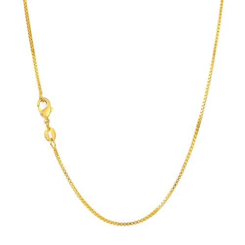 14K Gold Plated Paper Clip Chain Link Necklace Satellite Chain Necklace for Women - color: Thin box chain