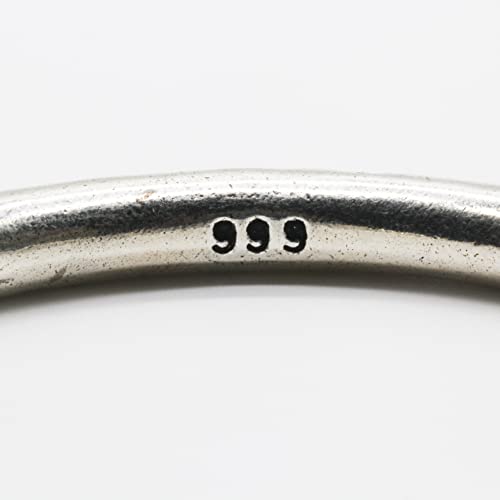 Innocence S925 Silver-Plated Antique Wide Feather Cuff Bracelet For Men Women Adjustable Retro Twisted Feathers Bracelets Gift Jewelry - color: Six True Words
