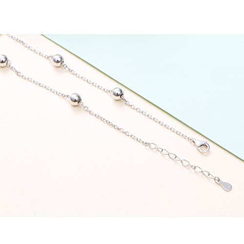 Anklet for Women 925 Sterling Silver Foot Adjustable Ankle Bracelet Jewelry - style: Infinity