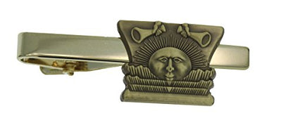 J11TB Sunstone Gold Tone Tie Bar Alloy Mormon One Moment In Time LDS CTR