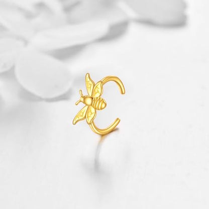 KECHO 14K Gold Ear Cuff Earrings Hypoallergenic Non Piercing Cartilage Earring Jewelry Gifts for Women - style: Bee