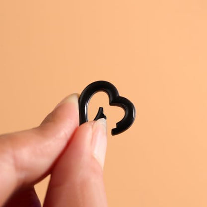 1Pc Oval Spring Clasps Clips Connector Rings for Keychain DIY Crafts (Black-D) - color: Black-D