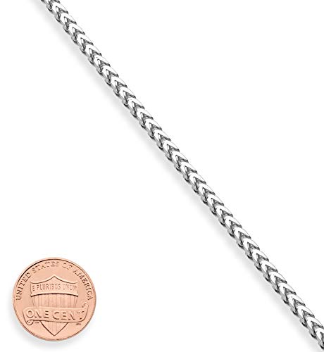 Miabella Italian 925 Sterling Silver Franco Box Chain Bracelet Men Women | 2.5mm, Solid Square Link Chain, Fine Jewelry, Made in Italy - style: Length 8.5 Inches