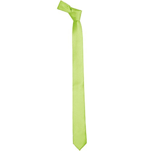 K. Alexander Skinny Ties - Multiple Solid Colors - Classic 2" width - color: Pear Green