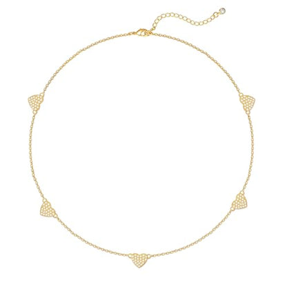 Zeffy Dainty Gold Heart Necklace for Women Trendy 14K Gold/Silver Plate Cute Heart Pendant Choker Necklaces Gold Love Heart Chain Necklace for Women Dainty Gold Jewelry Gifts for Women - style: CZ Heart Choker-Gold