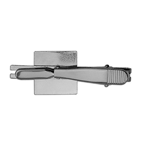 GRAPHICS & MORE Scooby-Doo Ruh Roh Square Tie Bar Clip Clasp Tack- Silver or Gold - color: Silver
