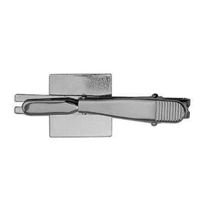 GRAPHICS & MORE Scooby-Doo Ruh Roh Square Tie Bar Clip Clasp Tack- Silver or Gold - color: Silver