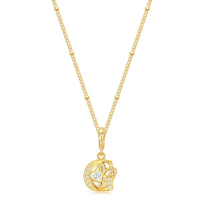 TIZU Initial Necklaces for Women - Dainty 14K Gold Plated Letter Pendant Trendy Personalized Initial A-Z Necklaces Jewelry Gift - color: Gold-G
