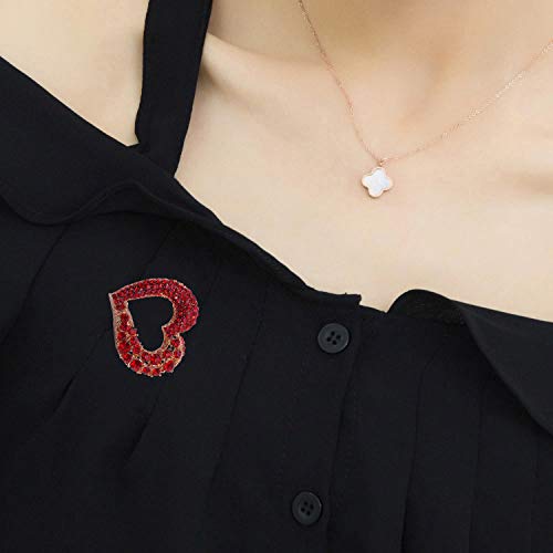 Brooch Pins for Women Girls Fashion Flower Crystal Rhinestone Pearl Jewelry - color: Color 1