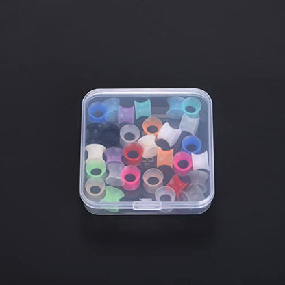 Xpircn 30Pcs Silicone Ear Gauges Flexible Ear Tunnels Plugs Stretchers Expander Double Flared Flesh Ear Piercing Jewelry for Women Men - style: Gauge:0G(8mm)