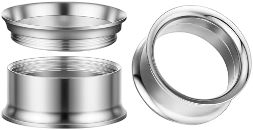 Surigcal Stainless Steel Ear Gauges Tunnels - Internally Threaded Plugs For Ears - Internally Threaded Ear Gauges For Men Women - Double Flare Internal Thread Screw-Fit Gauge Flesh Tunnel Earrings - color: Steel, size: 18mm (11/16")