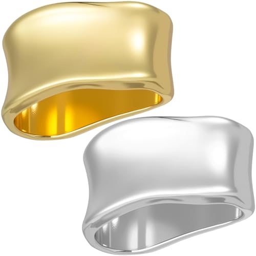 2pcs Silk Scarf Ring, Metal Silk Scarves Shawl Clip, Minimalist Geometric Scarf Slide Buckle Brooches Clothing Accessories for Women- Gold & Silver - color: Gold & Silver-2pcs