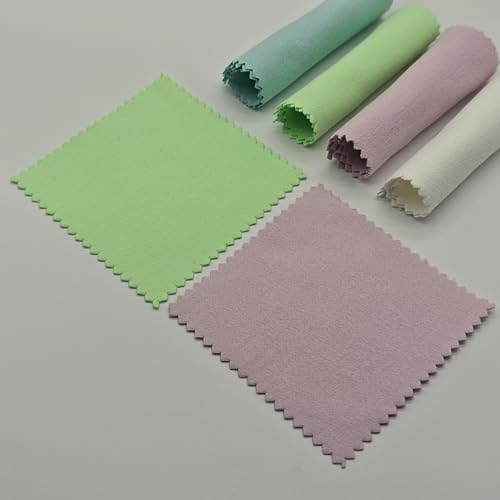 50pcs Jewelry Cleaning & Polishing Cloth for Silver,Gold,Platinum,Easy to Carry,Wipe and Care.Pre-Treated Ultrasoft Fabric with Tarnish Remover Jewelry Cleaner(3x3 Aqua Blue) - color: Aqua Blue