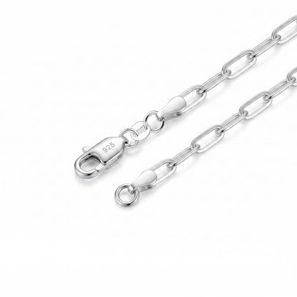 Sterling Silver Bracelets for Women, 3mm S925 Sterling Silver Smooth Sturdy Chain Bracelet, Classic Hypoallergenic Dainty Jewelry 6/6.5/7/7.5/8 inches