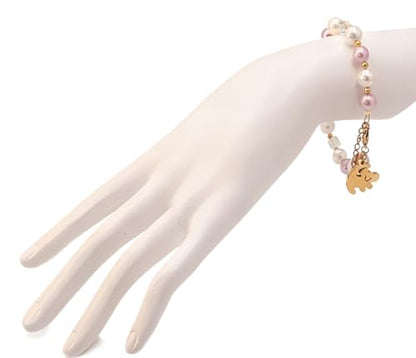 Lion Necklace Dainty Lion Lover Bracelet Earrings Animal Kingdom Gift Valentine's Jewelry - style: White+Purple-1