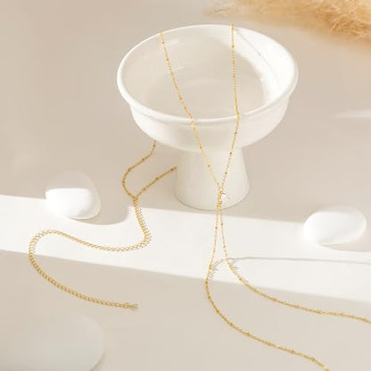 14K Gold Plated Layered Body Waist Chain for Women | Layered Waist Chain with CZ Heart and Pearl Pendant, Belly Chain Belt Jewelry for Women, Bikini Summer Beach Wear - style: CZ Waist Beads Chain