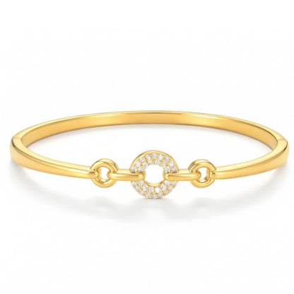 hotoo Gold Plated Bangle Bracelet for Women - style: O-Ring (Gold)