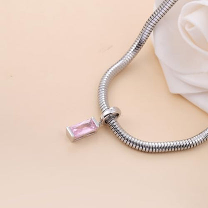 Helonley Birthstone Charms for Charms Bracelet: Birth Stone Charms | 925 Sterling Silver Birth Stone Bead Charms for Bracelets and Necklaces, Christmas Birthday Gifts for Mom and Wife - color: Oct.