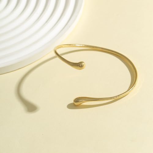 Arm Cuff for Women Layered Armlet Open Adjustable Arm Cuff Gold Silver Upper Arm Cuff Bracelet Minimalist Armband Trendy Jewelry - color: GoldA