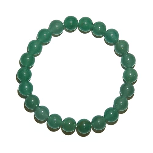 BANANE LAB Healing Crystal Beaded Bracelet, 4/6/8mm Beads for 6.5" Wrist | DIY Kit Included. Multiple Gemstone Options. Beaded Protection Bracelet Women Men Daily Wear. Handmade Crystal Jewelry Gift. - color: Green Aventurine, size: 8MM Beads (Fits 6.5" W