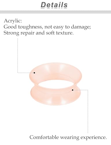 6G-25mm Thin & Thick Silicone Ear Gauges Stretching Kit Flexible Tunnels Plugs for Ear Expander Gauge Earlets Plug Set Gauges Kit - style: Skin Color-Mix Size-10G-20mm